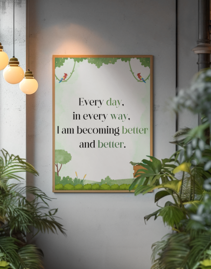 Printable affirmation wall art